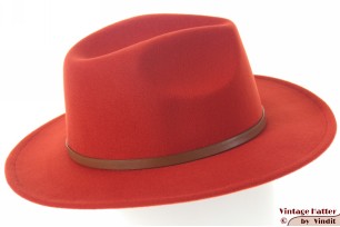 Outdoor western hoed donker oranje 57-58 [nieuw]