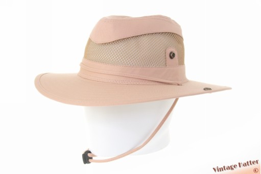 Ventilating Australian type outdoor hat pinkish beige cotton and mesh 59 [new]