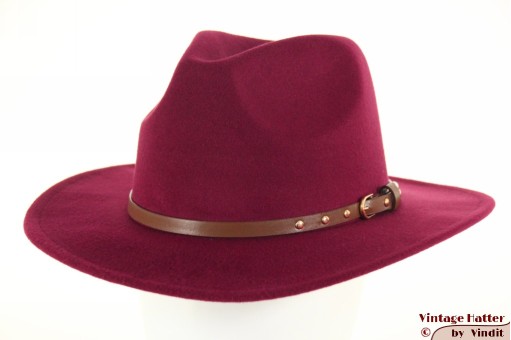 Outdoor western hat burgundy purple 57-58 [new]