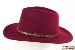 Outdoor western hat burgundy purple 57-58 [new]