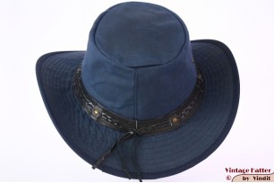 Australische outdoor wax hoed blauw katoen 60 (XL) [nieuw]