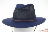 Ventilerende Australische outdoor hoed blauw katoen met gaas 58 [nieuw]