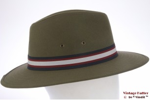 Outdoor hoed Hawkins donker groen katoen 59 [nieuw]