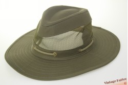 Ventilating Australian type outdoor hat Hawkins green cotton and mesh 58 [new]