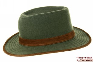 © VintageHatter.com | o-6020-57-1 Outdoor fedora Beretta Sport green wool mix 57 Outdoor fedora Beretta Sport green wool mix 57