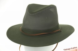 Ventilating Australian type outdoor hat Hawkins army green cotton and mesh 58 [new]