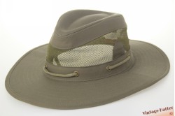 Ventilerende Australische hoed Hawkins grijzig groen katoen met gaas 59 [nieuw]