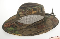 Ventilating Australian type outdoor hat Hawkins leaf camouflage cotton and mesh 61 (XL) [new]
