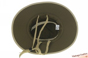 Ventilating Australian type bush hat light green cotton and mesh 57 [new]