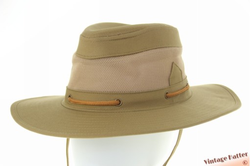 Ventilerende Australische hoed beige bruin katoen met gaas 61 (XL) [nieuw]