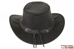 Australische outdoor wax hoed donker bruin katoen 59 [nieuw]
