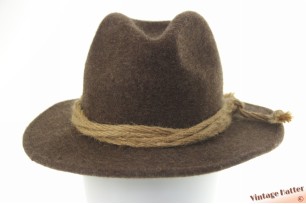 Outdoor gleufhoed Stockerpoint bruin wolvilt met touw 54-55 (XS-S)