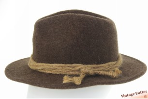 Outdoor gleufhoed Stockerpoint bruin wolvilt met touw 54-55 (XS-S)