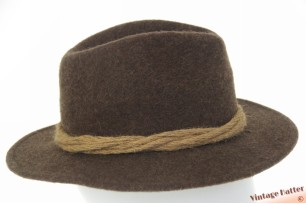 Outdoor gleufhoed Stockerpoint bruin wolvilt met touw 54-55 (XS-S)