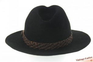 © VintageHatter.com | o-9005-58-2 Outdoor gleufhoed Traveller Club zwart haarvilt 58 Outdoor gleufhoed Traveller Club zwart haarvilt 58