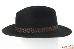 © VintageHatter.com | o-9005-58-2 Outdoor gleufhoed Traveller Club zwart haarvilt 58 Outdoor gleufhoed Traveller Club zwart haarvilt 58