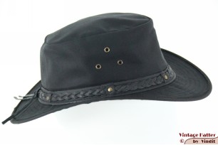 Australian outdoor wax hat Hawkins black cotton 57 [new]