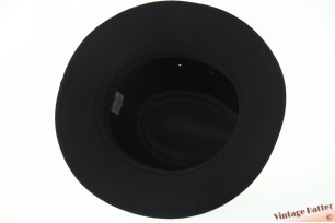 Outdoor fedora black cotton with striped band 59 [new]