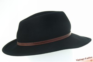 Outdoor fedora Risa black woolfelt 57,5