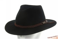 Outdoor fedora Stetson black woolfelt 61 (XL) [as ...