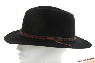 Outdoor fedora Stetson black woolfelt 61 (XL) [as new]