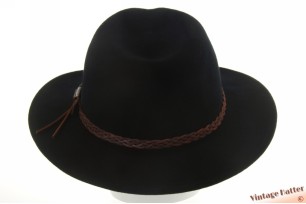Outdoor fedora Stetson black woolfelt 61 (XL) [as new]