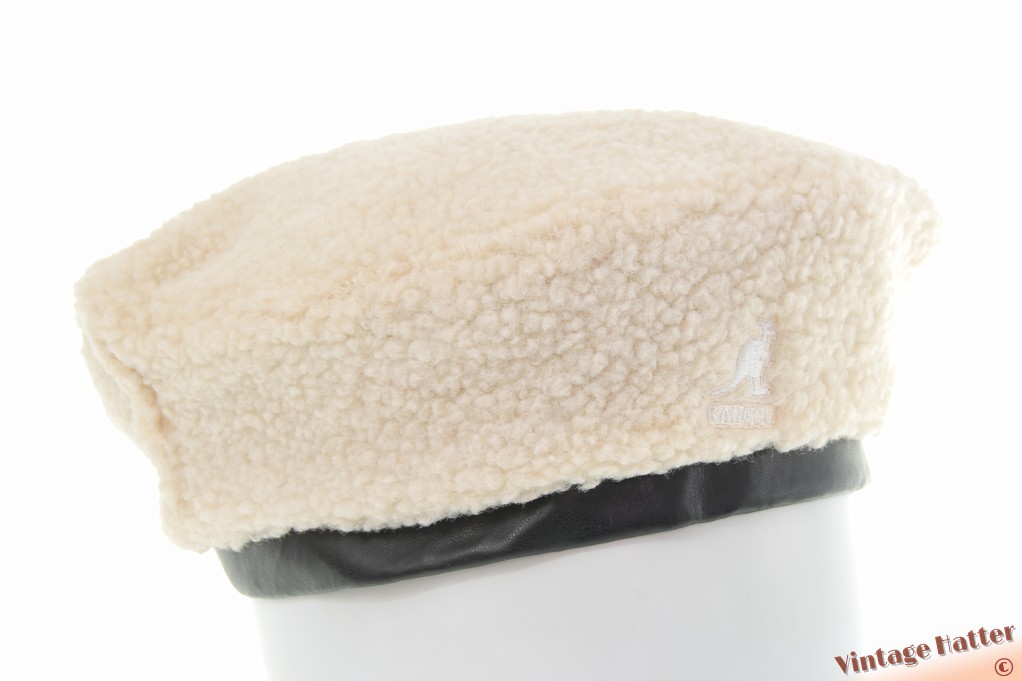 Kangol pluizige baret crèmewit 58-62 [nieuw]