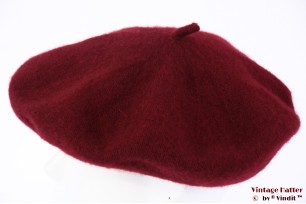 Alpino Beret burgundy red woven XS 52-56 [new]