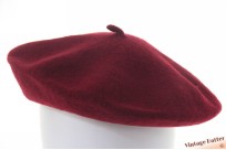 Alpino Beret burgundy dark red woven 53-58 [new]