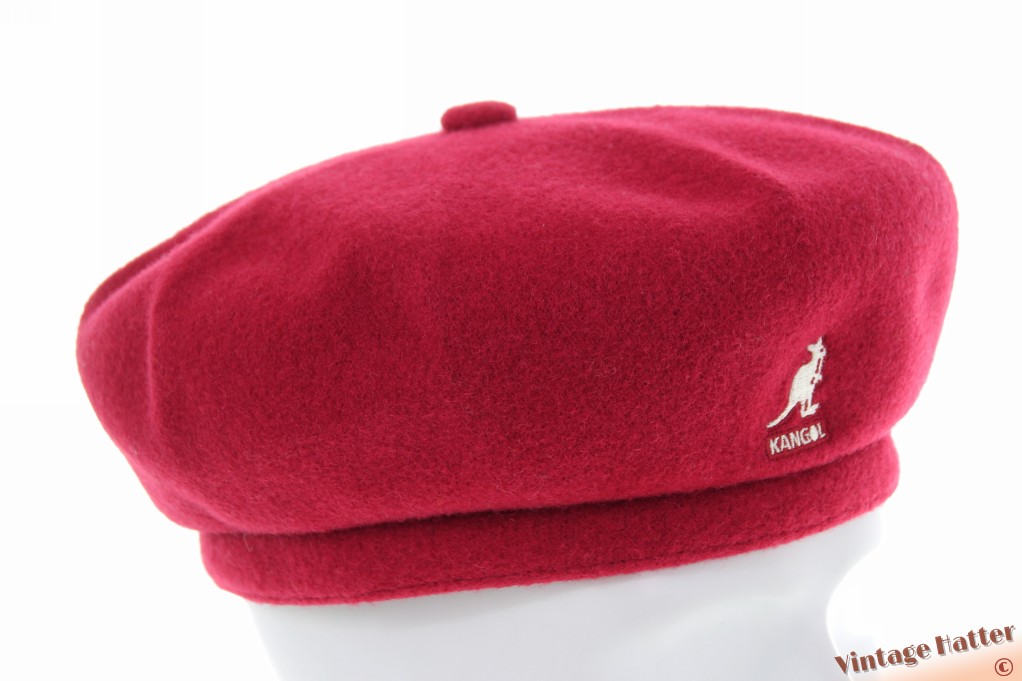 Kangol Wool Jax baret bordeaux rood wolmix 59-61 (XL) [nieuw]