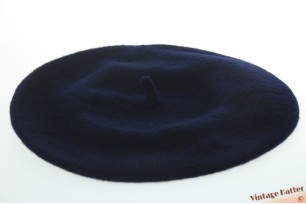 Alpino Beret very dark navy blue woven 52-59 [new]