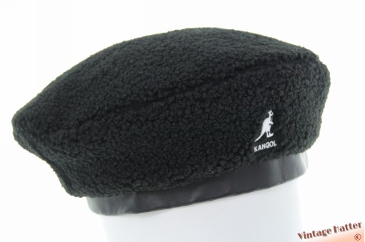 Kangol pluizige baret zwart 58-62 [nieuw]