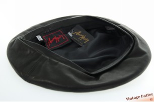 Baret AnneMary zwart nappa leer 58 [nieuw]