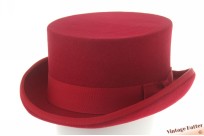 Tophat dressagehat red woolfelt 60,5 (XL) [new]