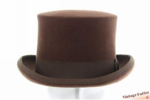 Tophat dressagehat brown woolfelt 60-61 (XL) [new]