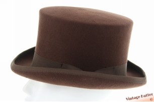 Tophat dressagehat brown woolfelt 60-61 (XL) [new]