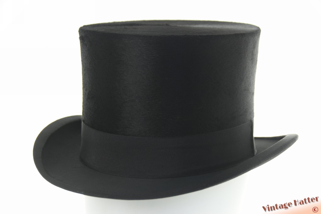 Antique tophat Stoks' black with box 57,5 - 58