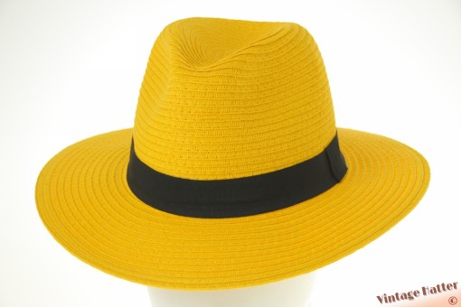 Summer fedora coated paper yellow 56-58 [new]