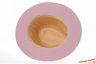 Gleufhoed zacht roze katoen 56-58 [nieuw]