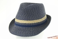 Zomer trilby hoed blauw gecoat papier 55-56,5 [nieuw]