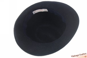 Klassieke trilby Reich donker blauw haarvilt met veren 56