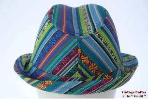 Trilby Hawkins Peruaanse stijl blauw groen 57 [nieuw]