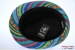 Trilby Hawkins Peruaanse stijl blauw groen 57 [nieuw]