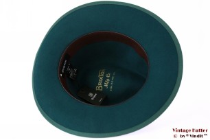 Fedora Brixton Manhattan turkois felt 58,5 [New Sample]