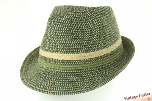 Zomer trilby hoed groen gecoat papier 57-58,5 [nieuw]