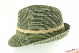 Summer trilby hat green coated paper 56-57 [new]