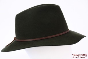Gleufhoed Brixton Wesley moss donker groen 59 [Nieuwe Sample]