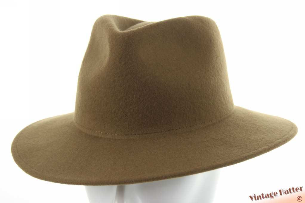 Gleufhoed Weba Hats kaki cashmere wolvilt 57-58 [nieuw]