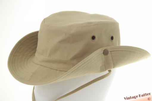 Australian bush hat with side buttons soft green cotton 60 [new]