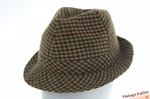 Vissershoed trilby Crest Of Quality groen bruin beige wolmix 56 Vissershoed trilby Crest Of Quality groen bruin beige wolmix 56